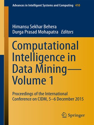 cover image of Computational Intelligence in Data Mining—Volume 1
